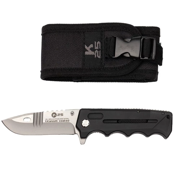 Nóż Sprężynowy K25 N-069B - Składany nóż EDC
